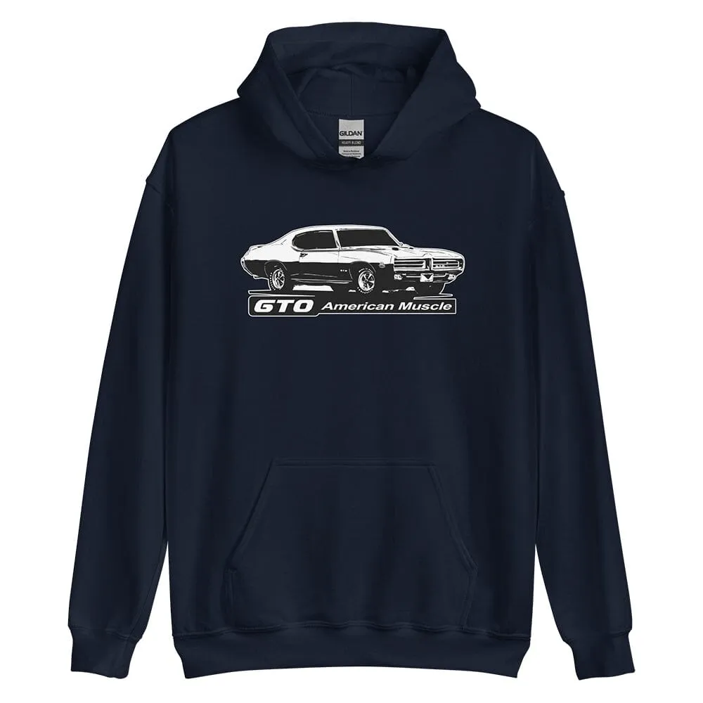 1969 GTO Hoodie Sweatshirt - American Muscle