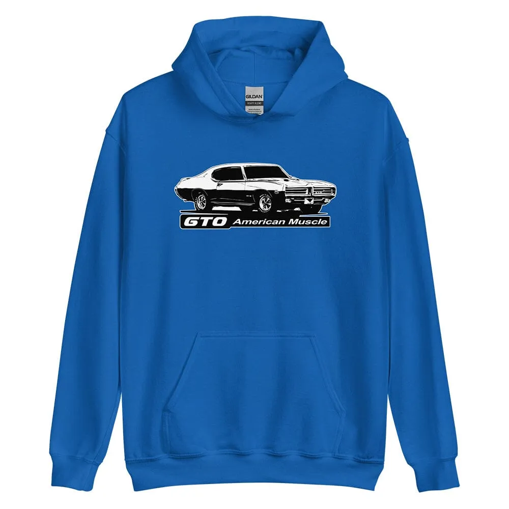 1969 GTO Hoodie Sweatshirt - American Muscle