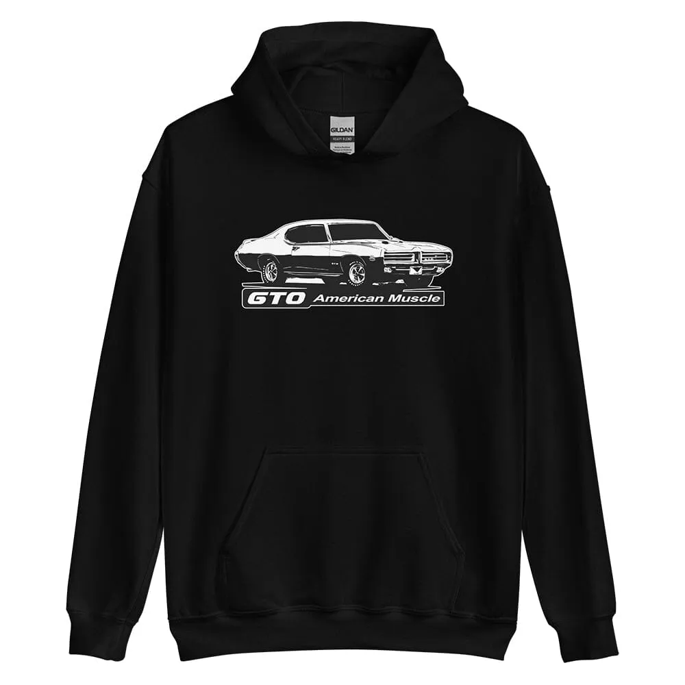 1969 GTO Hoodie Sweatshirt - American Muscle