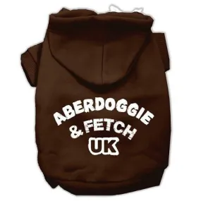 Aberdoggie UK Screenprint Pet Hoodies Brown Size Med (12)