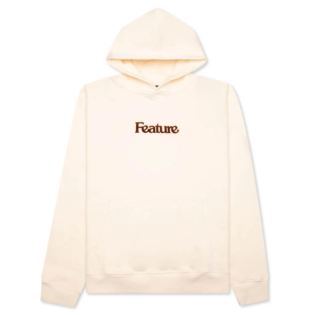 Academy Hoodie - Cannoli Cream/Gold Flame