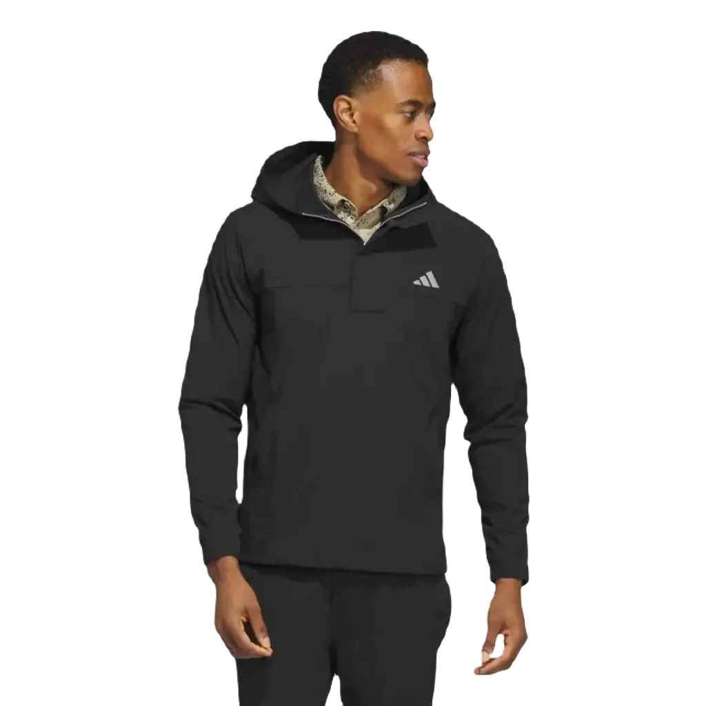 Adidas Ripstop 1/4 Zip Golf Hoodie - Black