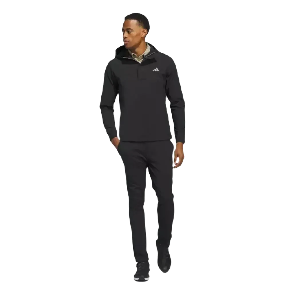 Adidas Ripstop 1/4 Zip Golf Hoodie - Black