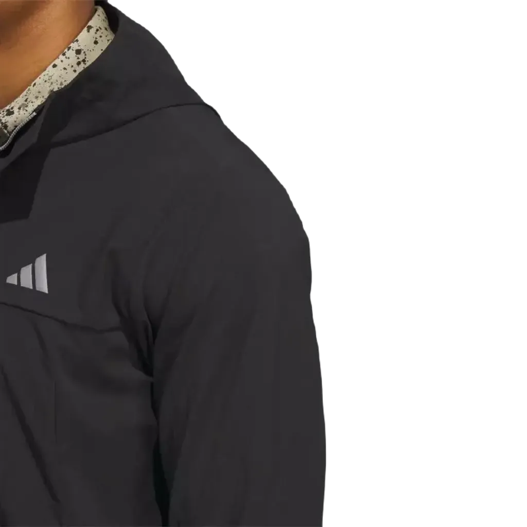 Adidas Ripstop 1/4 Zip Golf Hoodie - Black