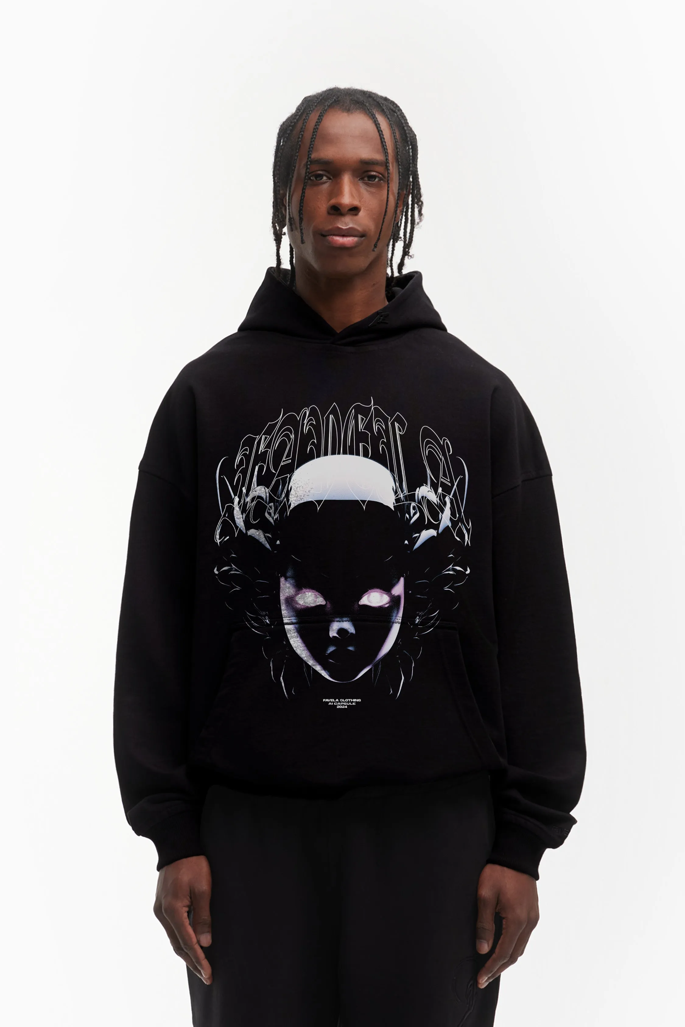 AI CAPSULE 03 BLACK HOODIE