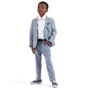 Appaman Boys 2pc Grey Stretch Suit _ D8SSU2