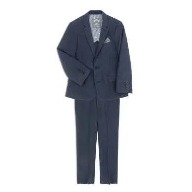 Appaman Boys 2pc Stretch Mod Crown Blue Suit _B8SSU1