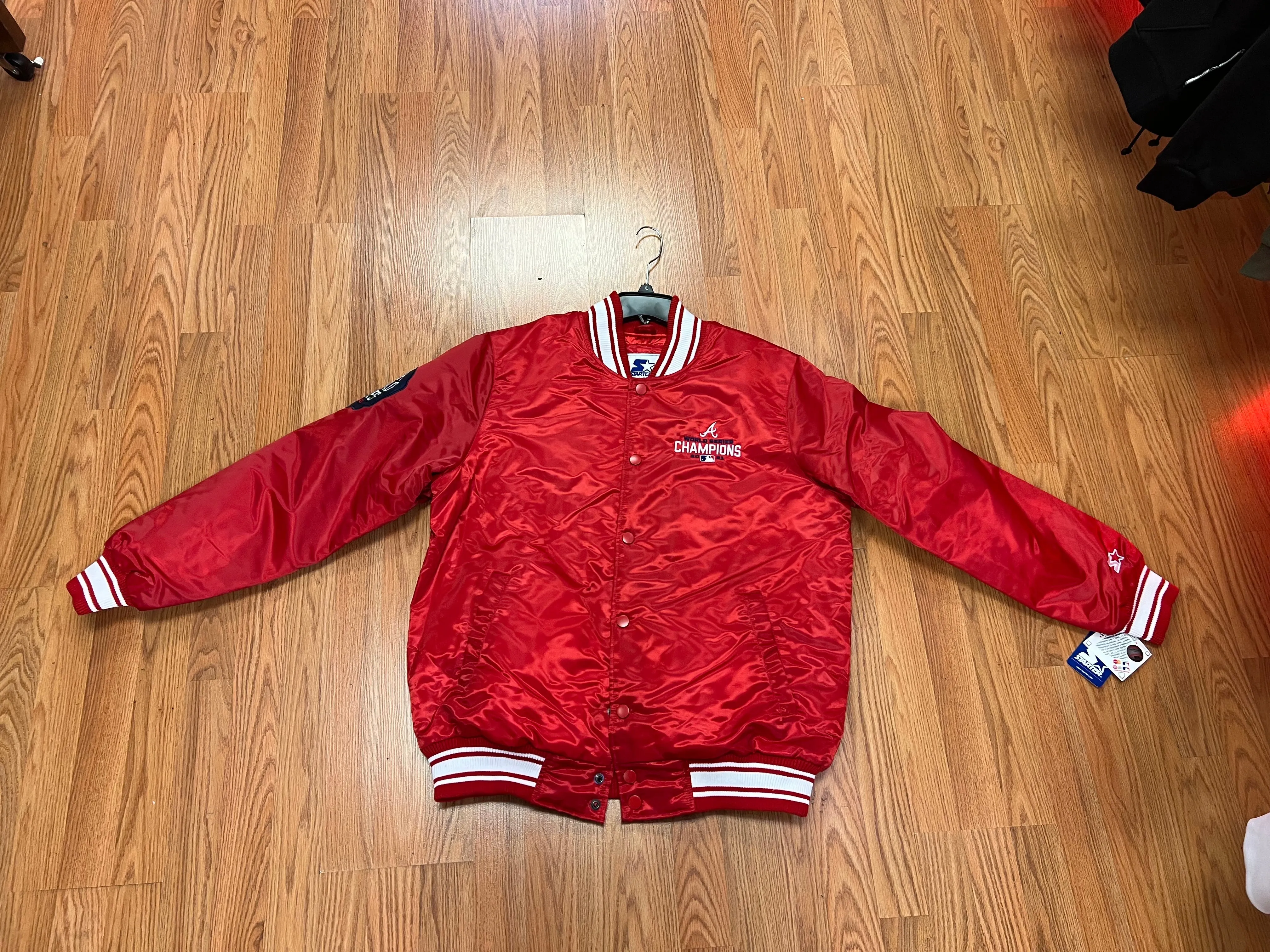 Atlanta Braves Championship Starter Jacket Red