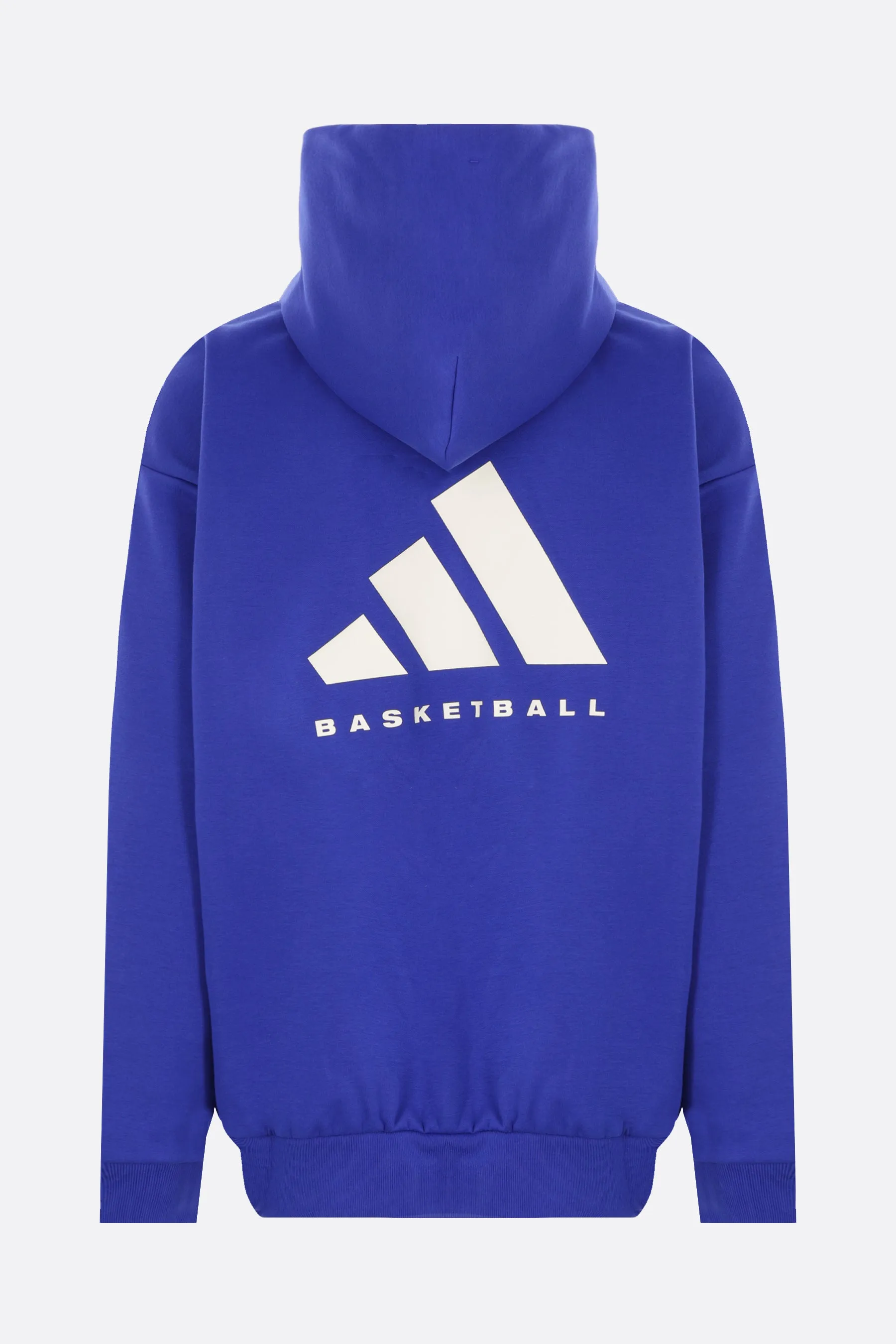 Basketball logo printed recycled fleece hoodie