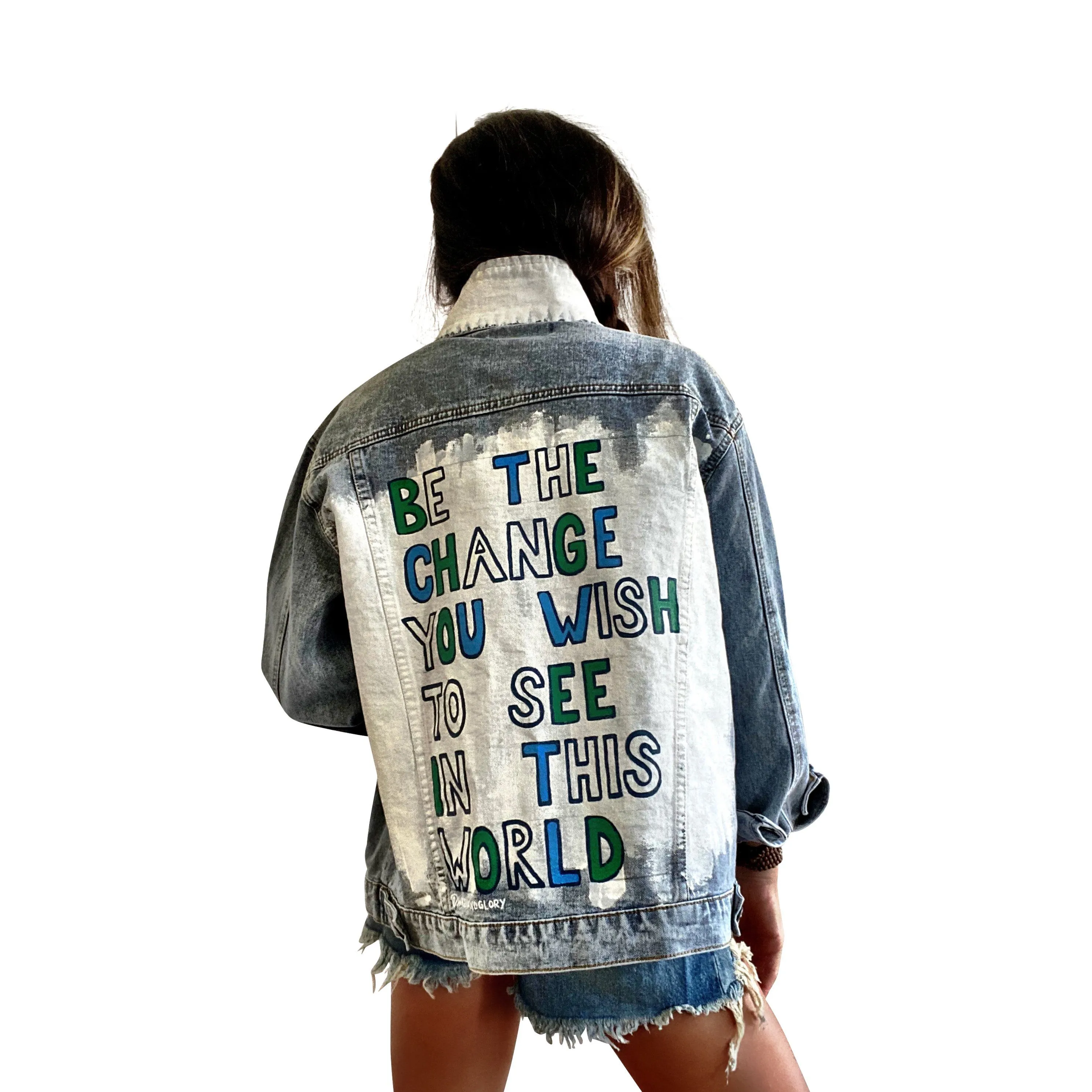 'BE THE CHANGE' DENIM JACKET