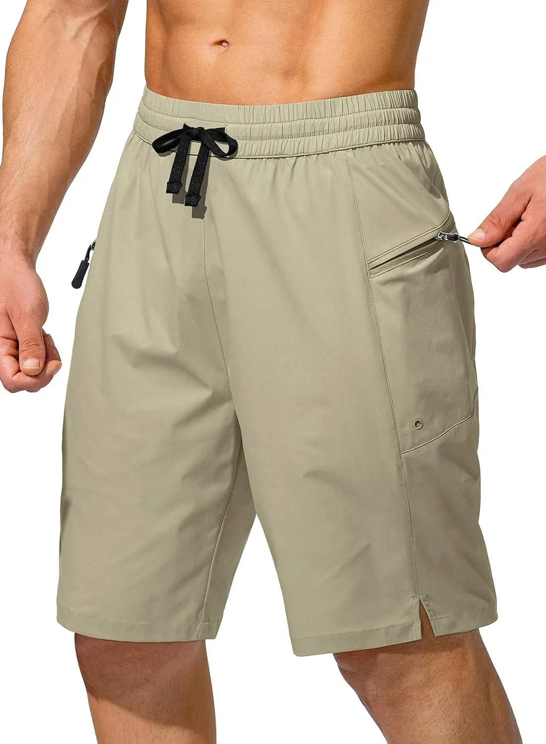 Beach Zipper Pockets Shorts