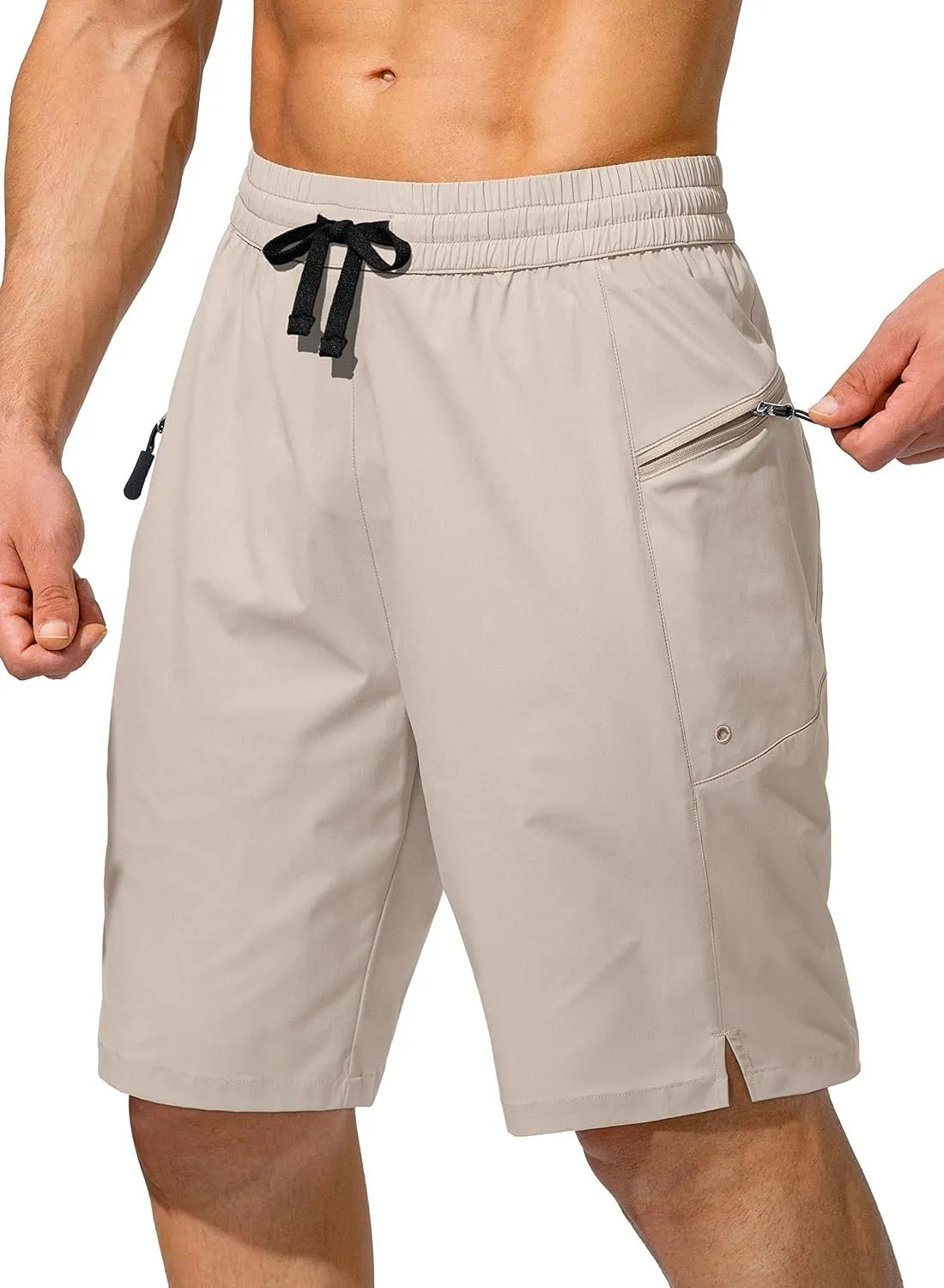 Beach Zipper Pockets Shorts