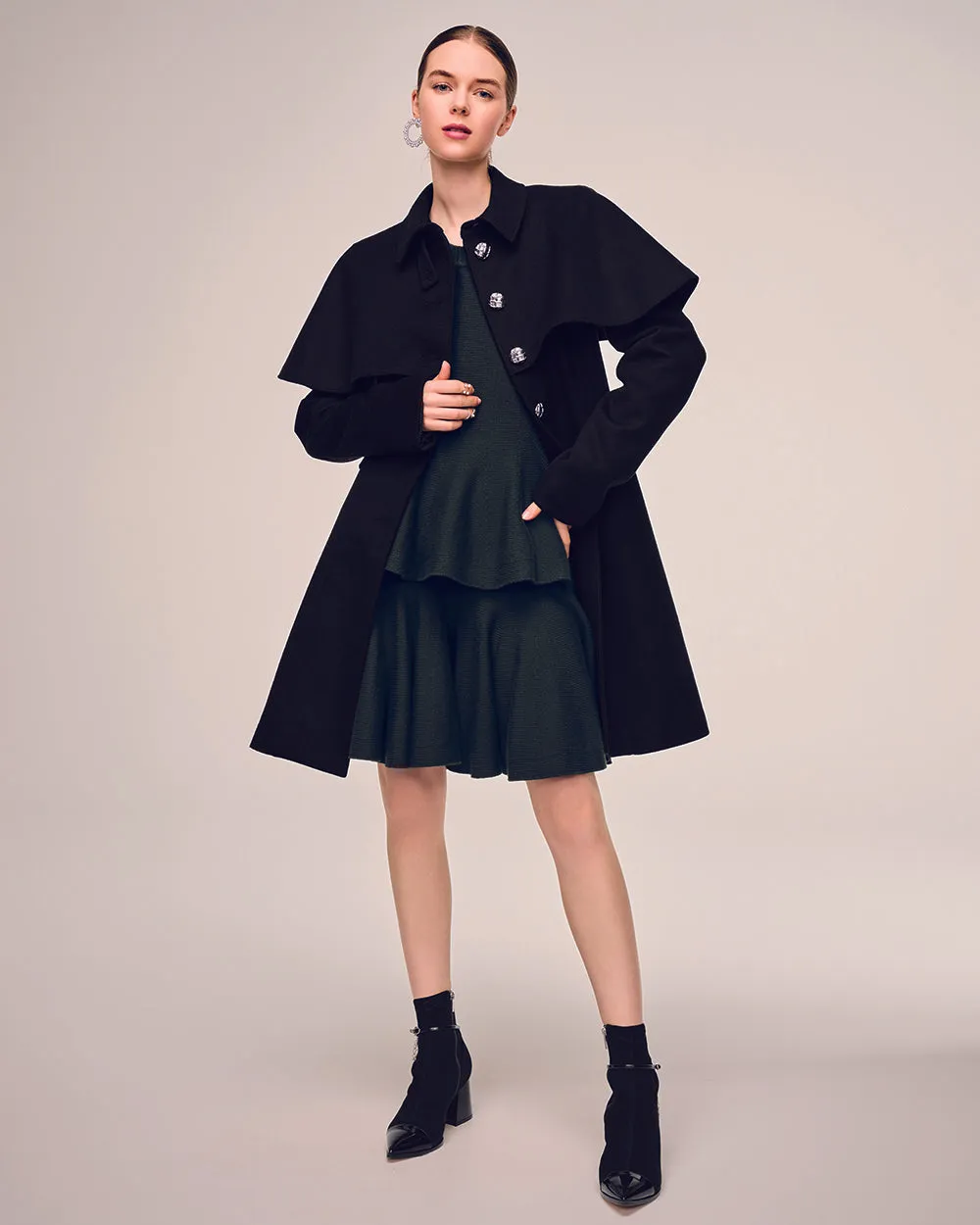 Black Cape Coat