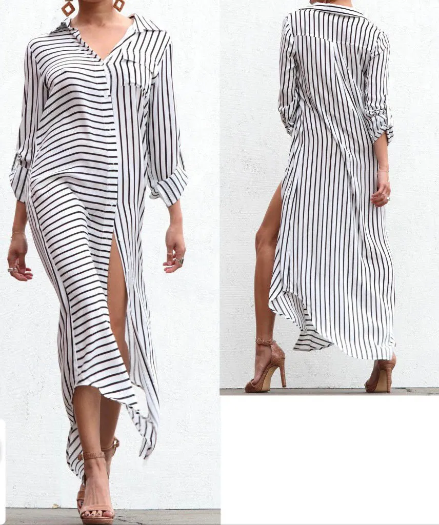 Bottom down woven dress