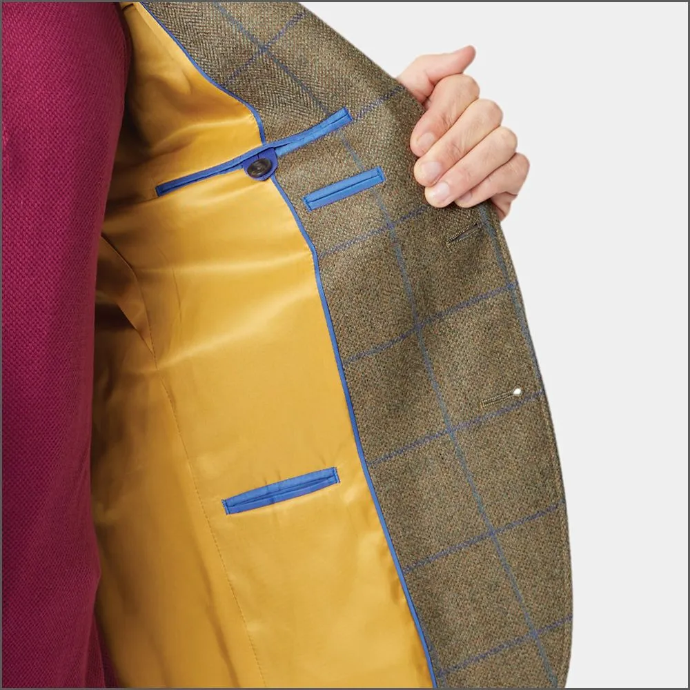 Brook Taverner Breedon Pure New Wool Check Jacket<><>