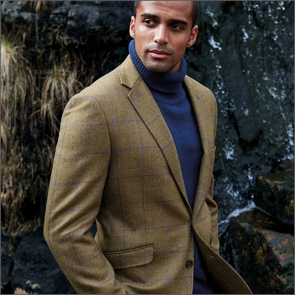 Brook Taverner Breedon Pure New Wool Check Jacket<><>