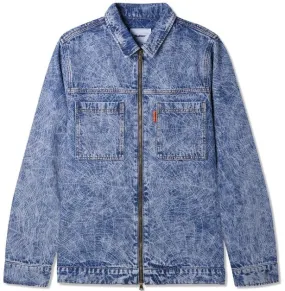 Buttergoods Overdye Web Denim Jacket / Acid Wash Indigo