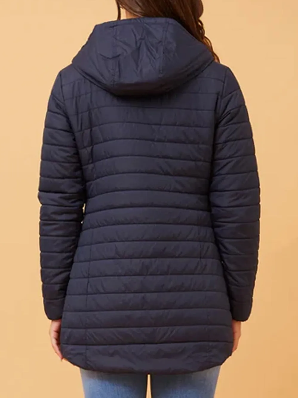 CAROLINE K MORGAN HOODED PUFFER JACKET