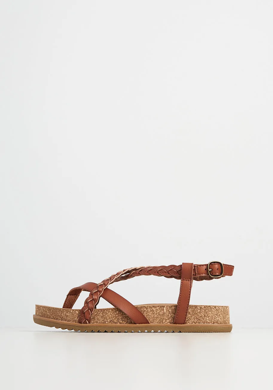 Casually Crossed Sandal