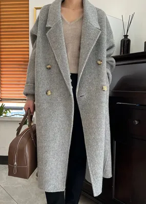 Charlotte Wool & Cashmere Blend Button Coat