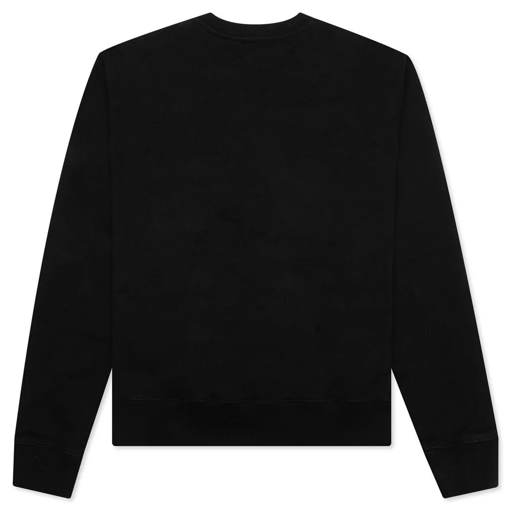 Chunky Logo Slim Crewneck - Black/White