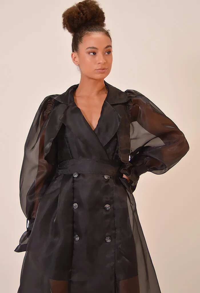 Cora Sheer Trench Coat