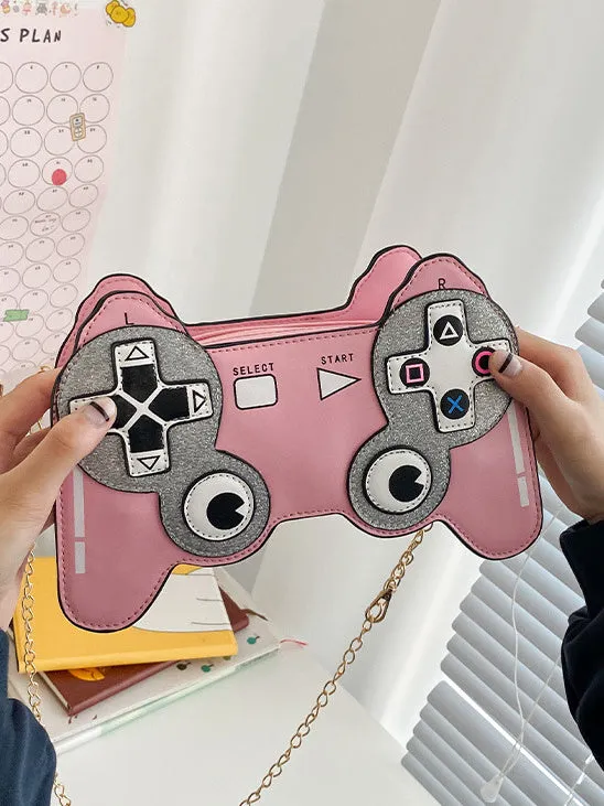 Creative Zipper Gamepad Chain Shoulder Bag