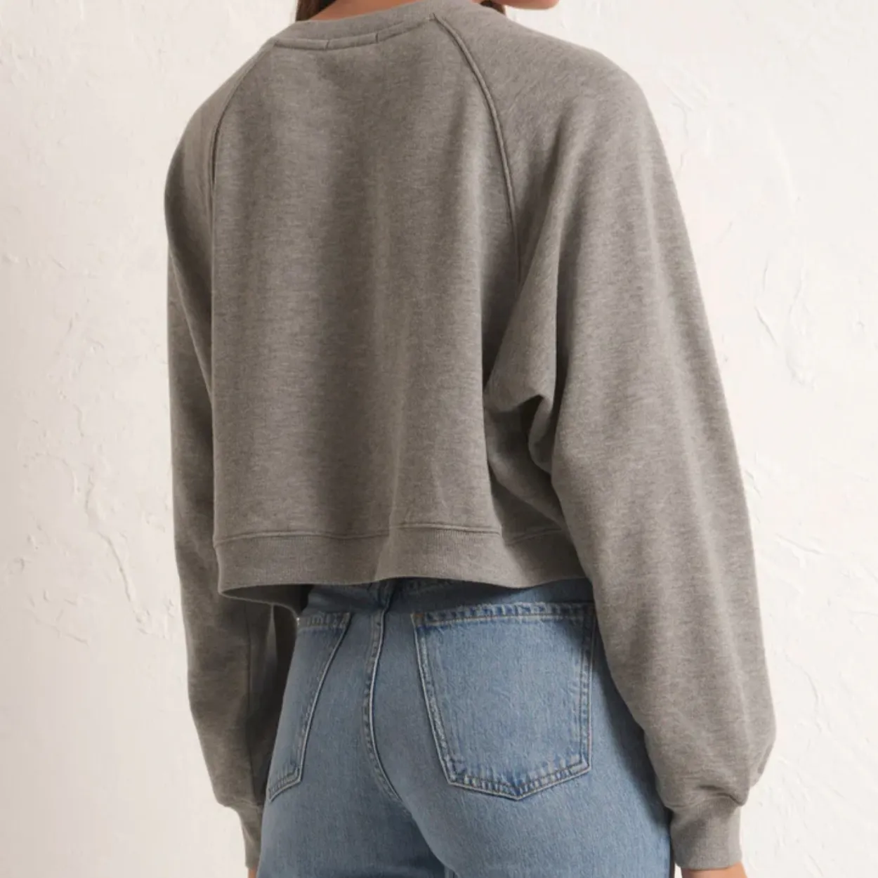 Crop Out Sweatshirt (Heather Grey)