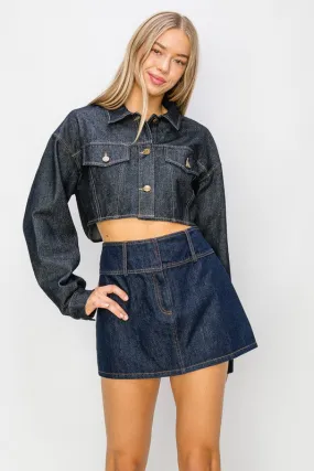 Cropped Denim Jacket