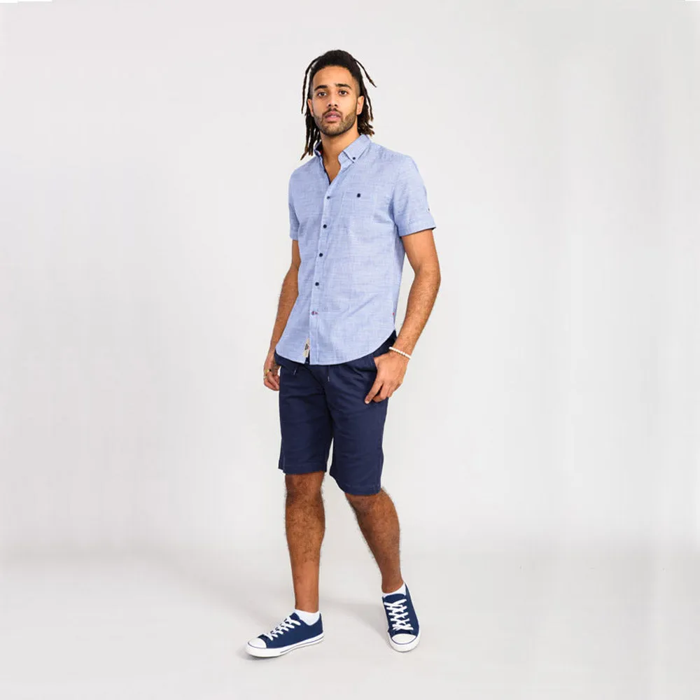 D555 Short Sleeve Shirt - Blue