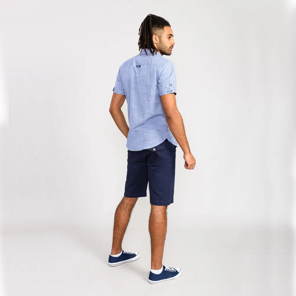 D555 Short Sleeve Shirt - Blue