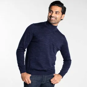 Dark Navy Mock Neck Sweater