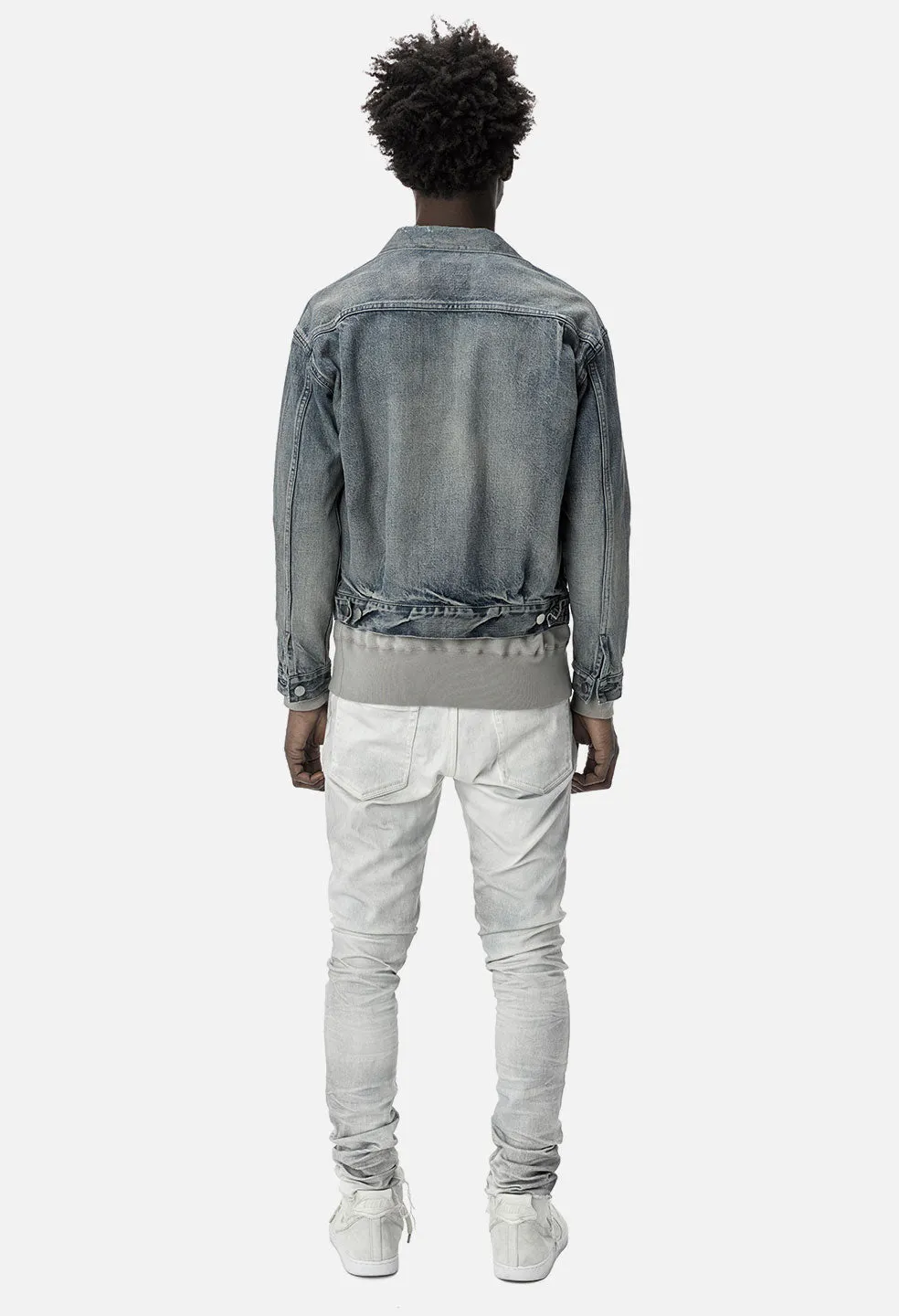 Denim Zip Blouson / Gobi