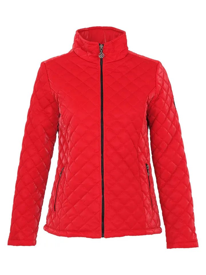 Dolcezza Quilted Jacket 73812 - High Shine Red