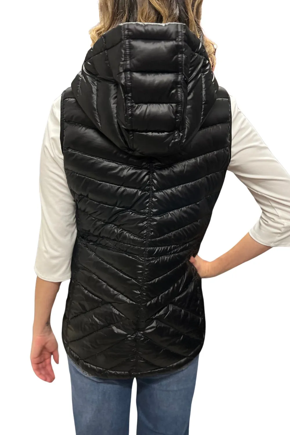 Down Filled Puffer Vest | Black