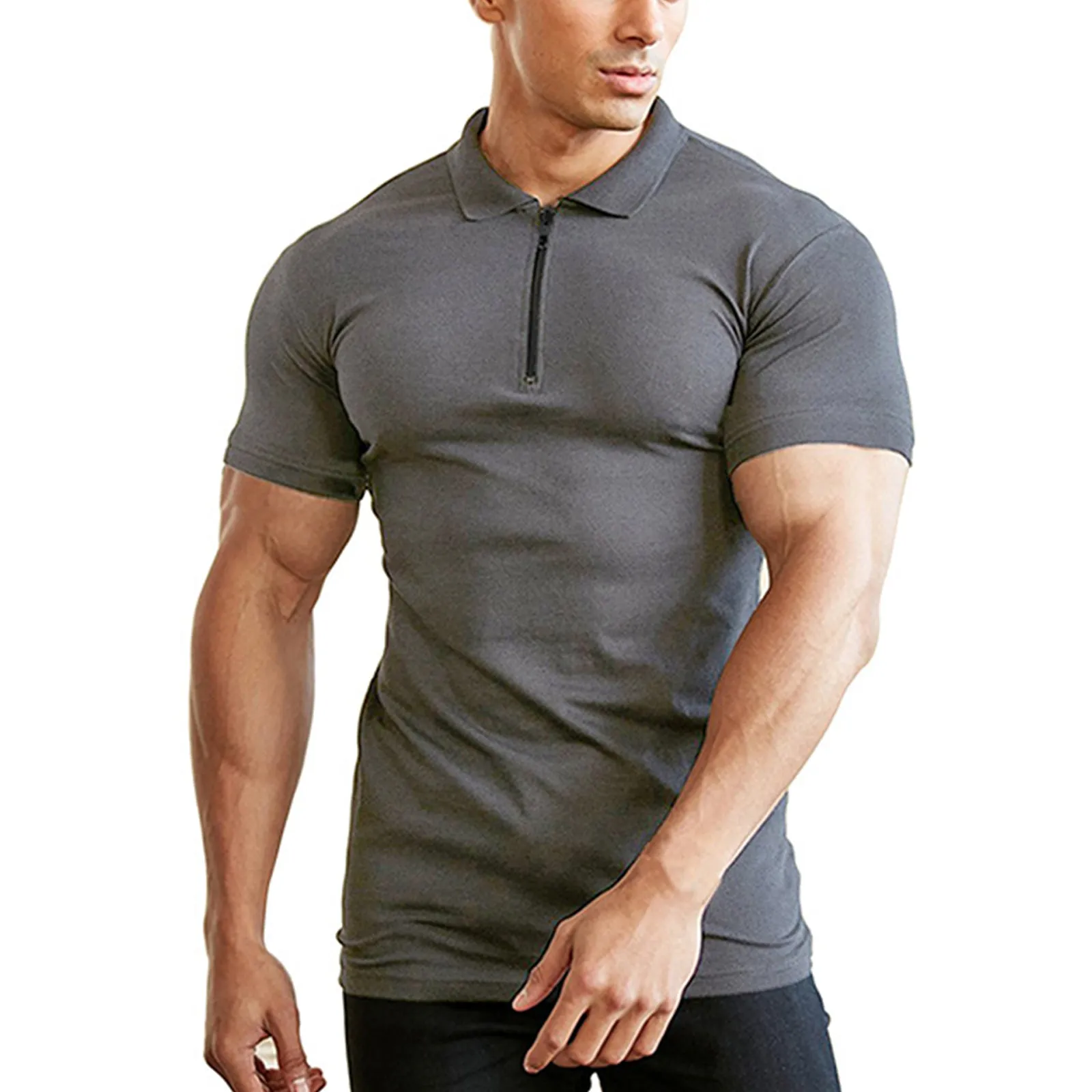 ESSENTIAL ZIPPER POLO SHIRT