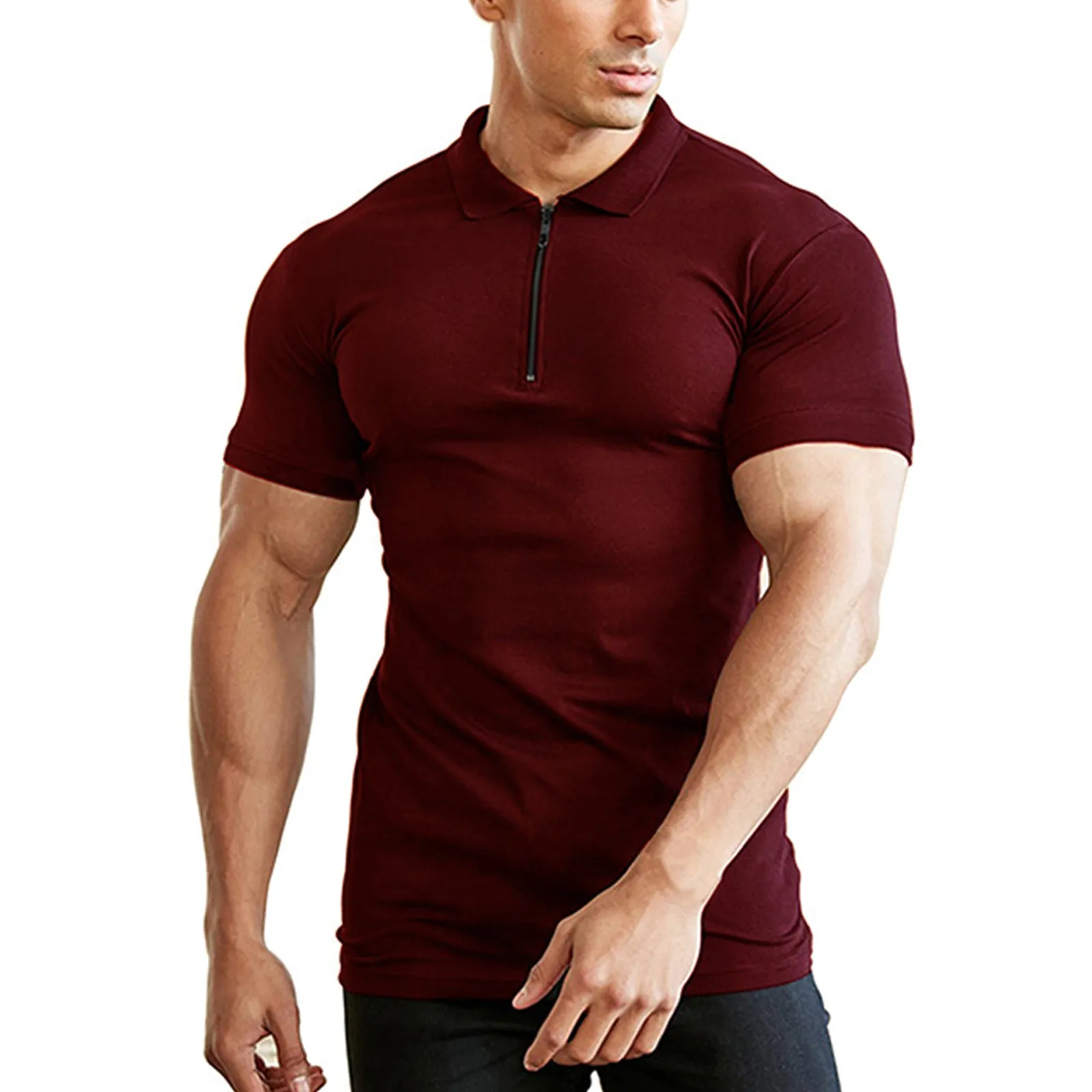 ESSENTIAL ZIPPER POLO SHIRT