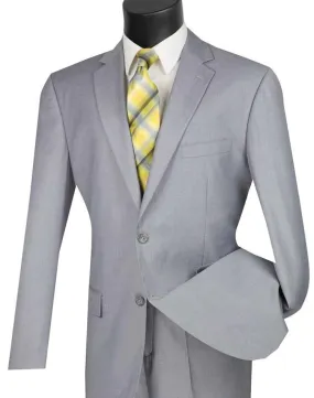 Executive 2 Piece Regular Fit Suit Color Light Gray