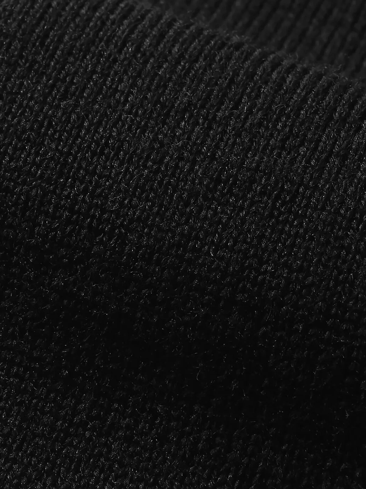 Extrafine Merino Zipper Sweater Black