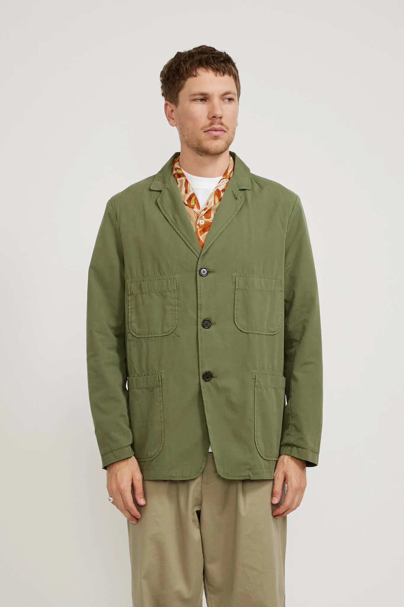 Five Pocket Jacket Birch Summer Canvas