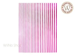 Fuchsia Chrome Line Adhesive Nail Art Sticker - 1 pc (JO-F)