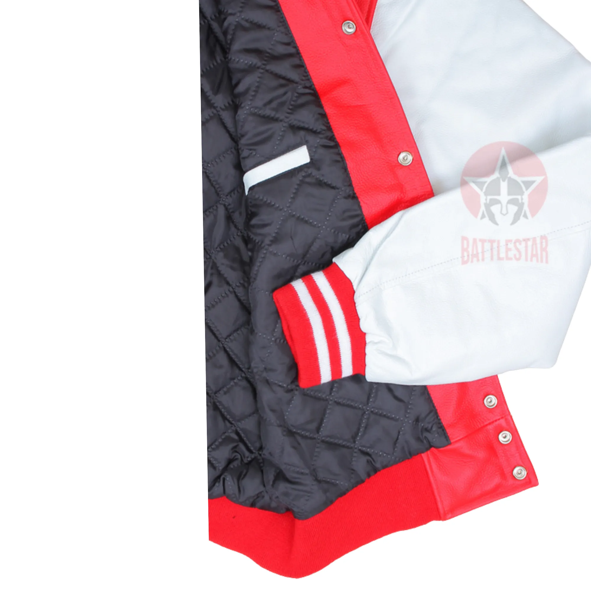 Full Leather Red & White Varsity Jacket