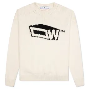 Graffiti Zine Chunky Crewneck - Off White