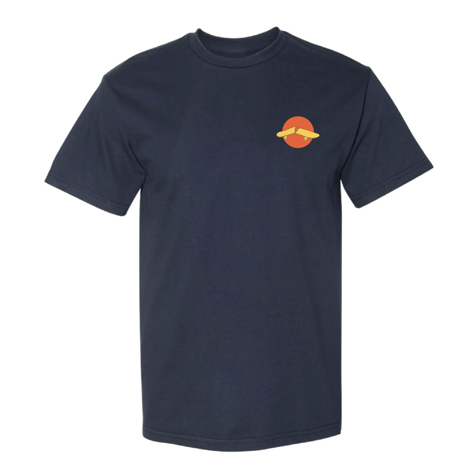 HOT ROD SHOP TEE BROKEN SKATEBOARD (NAVY)