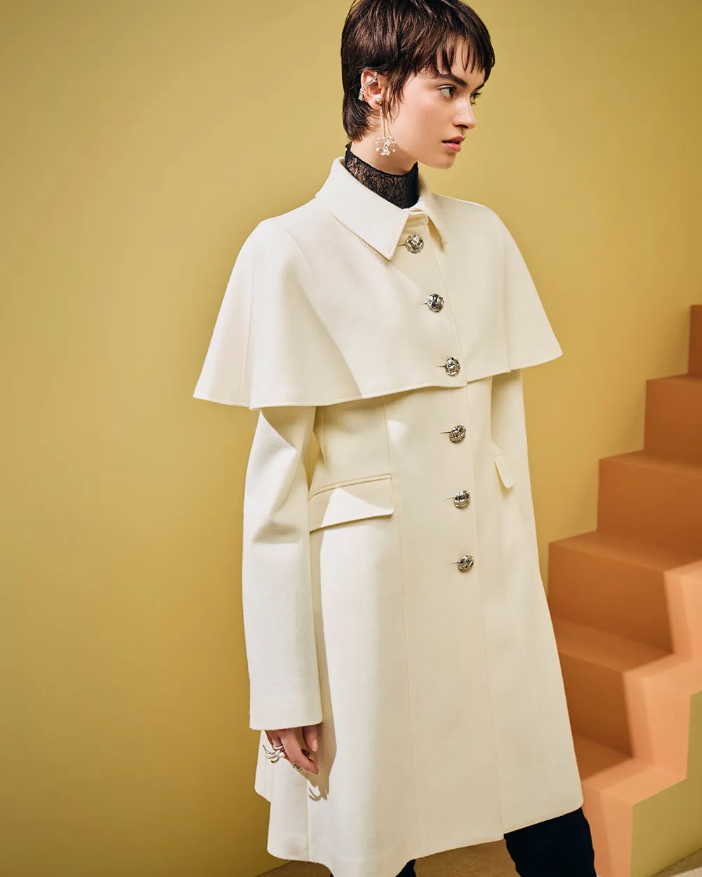 Ivory Cape Coat