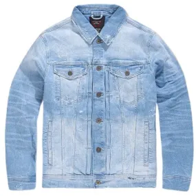 Jordan Craig Amsterdam Denim Trucker Azure Jacket (Sky Blue) JJ358R