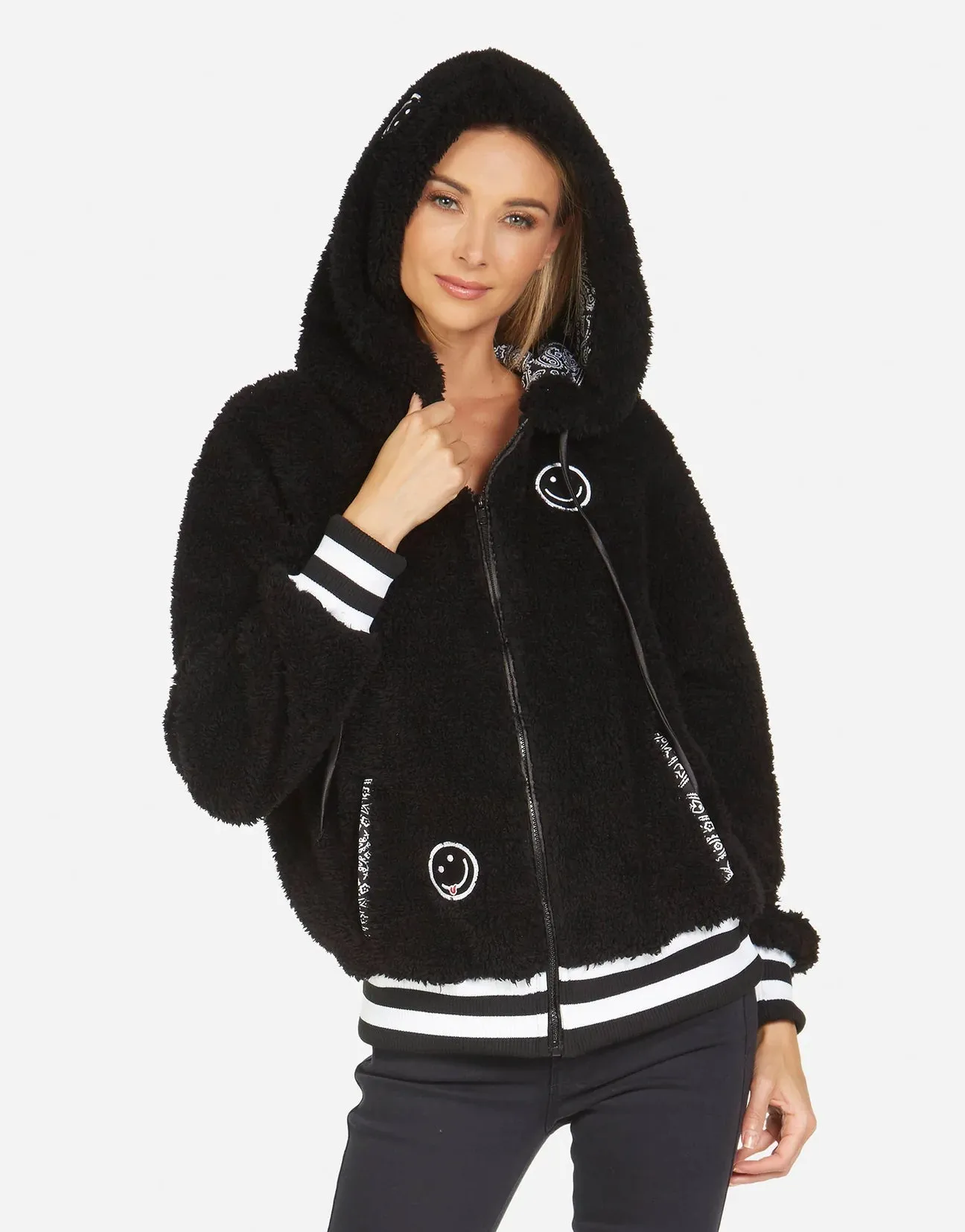 Lauren Moshi Priscilla Peace Love Moshi Sherpa Jacket