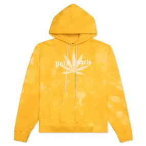 Leaf Tie Dye Hoodie - Yellow