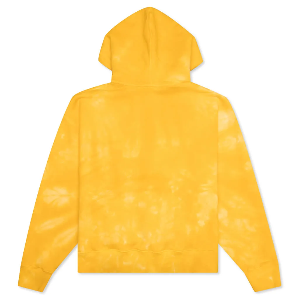 Leaf Tie Dye Hoodie - Yellow