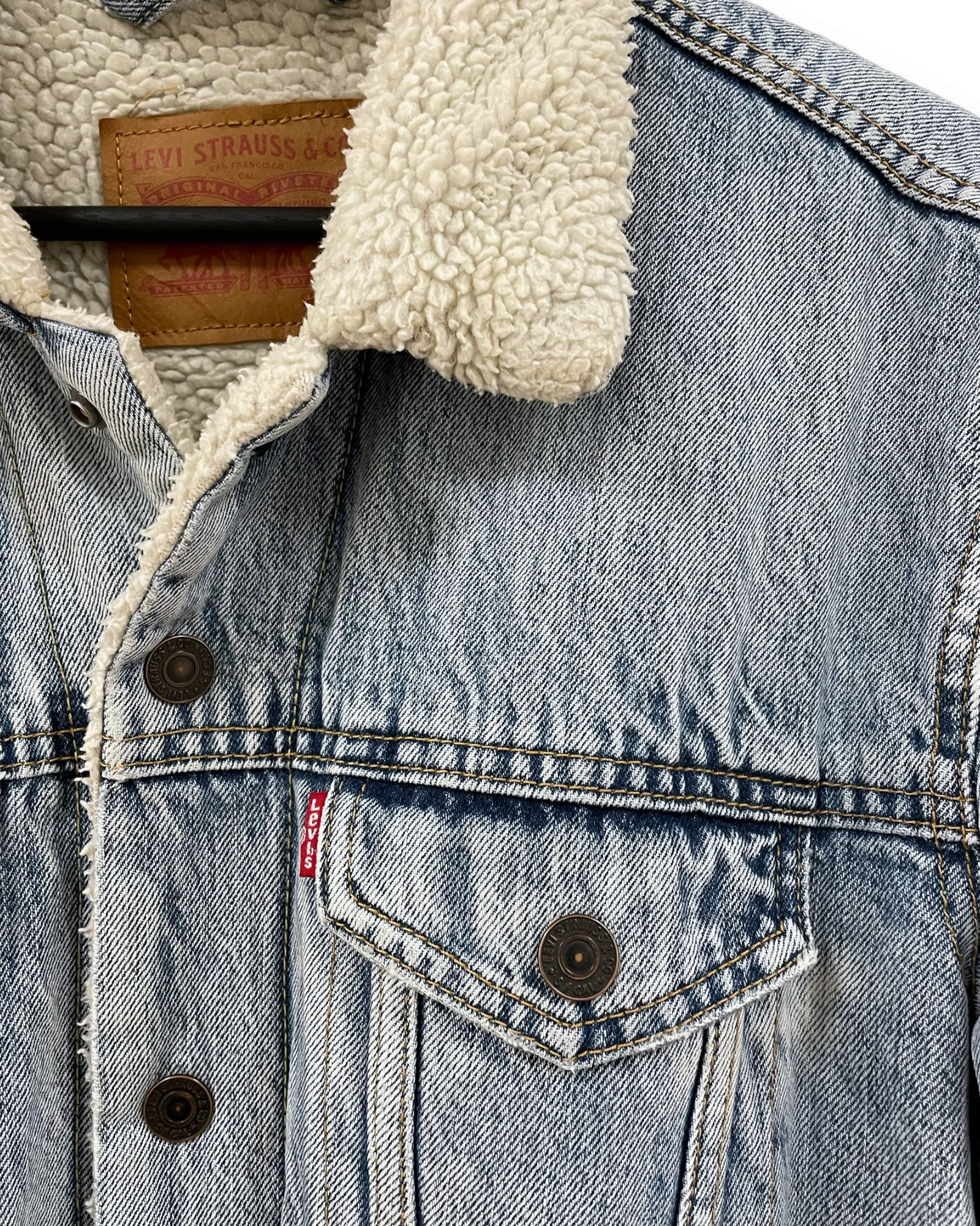 Levi’s Denim Sherpa Jacket M